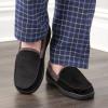 imageFruit of the Loom Memory Foam Slippers For Men  Microsuede Venetian  IndoorOutdor Plush Bedroom House Shoes ZapatillasBlack