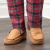 imageFruit of the Loom Memory Foam Slippers For Men  Microsuede Venetian  IndoorOutdor Plush Bedroom House Shoes ZapatillasTan