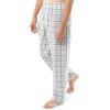 imageFruit of the Loom Mens Broadcloth Short Sleeve Top and Long Pants Pajama SetNaturalGreen Plaid