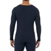 imageFruit of the Loom Mens Classic Midweight Waffle Thermal Henley TopNavy