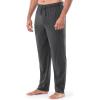 imageFruit of the Loom Mens Extended Sizes Jersey Knit Sleep Pajama Lounge Pant 1 ampamp 2 PacksCharcoal Heather