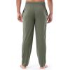 imageFruit of the Loom Mens Extended Sizes Jersey Knit Sleep Pajama Lounge Pant 1 ampamp 2 PacksDark Green