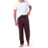 imageFruit of the Loom Mens Extended Sizes Jersey Knit Sleep Pajama Lounge Pant 1 ampamp 2 PacksDark Red