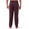 imageFruit of the Loom Mens Extended Sizes Jersey Knit Sleep Pajama Lounge Pant 1 ampamp 2 PacksDark Red