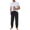 imageFruit of the Loom Mens Extended Sizes Jersey Knit Sleep Pajama Lounge Pant 1 ampamp 2 PacksEbonyAshed Heather