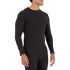 imageFruit of the Loom Mens Recycled Waffle Thermal Underwear Crew Top 1 and 2 PacksBlack