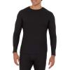 imageFruit of the Loom Mens Recycled Waffle Thermal Underwear Crew Top 1 and 2 PacksBlackNatural