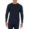 imageFruit of the Loom Mens Recycled Waffle Thermal Underwear Crew Top 1 and 2 PacksBlackNavy