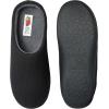 imageFruit of the Loom Mens Ribbed Jersey Clog Slippers  Memory Foam Sole  IndoorOutdoor Pantuflas Machine WashableBlack