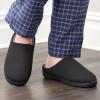 imageFruit of the Loom Mens Ribbed Jersey Clog Slippers  Memory Foam Sole  IndoorOutdoor Pantuflas Machine WashableBlack