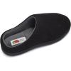 imageFruit of the Loom Mens Ribbed Jersey Clog Slippers  Memory Foam Sole  IndoorOutdoor Pantuflas Machine WashableBlack
