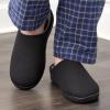 imageFruit of the Loom Mens Ribbed Jersey Clog Slippers  Memory Foam Sole  IndoorOutdoor Pantuflas Machine WashableBlack