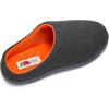 imageFruit of the Loom Mens Ribbed Jersey Clog Slippers  Memory Foam Sole  IndoorOutdoor Pantuflas Machine WashableCharcoal