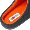 imageFruit of the Loom Mens Ribbed Jersey Clog Slippers  Memory Foam Sole  IndoorOutdoor Pantuflas Machine WashableCharcoal