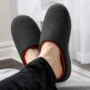 imageFruit of the Loom Mens Ribbed Jersey Clog Slippers  Memory Foam Sole  IndoorOutdoor Pantuflas Machine WashableCharcoal