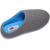 imageFruit of the Loom Mens Ribbed Jersey Clog Slippers  Memory Foam Sole  IndoorOutdoor Pantuflas Machine WashableGrey