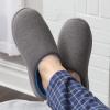 imageFruit of the Loom Mens Ribbed Jersey Clog Slippers  Memory Foam Sole  IndoorOutdoor Pantuflas Machine WashableGrey