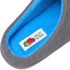 imageFruit of the Loom Mens Ribbed Jersey Clog Slippers  Memory Foam Sole  IndoorOutdoor Pantuflas Machine WashableGreyBlue