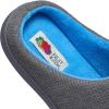 imageFruit of the Loom Mens Ribbed Jersey Clog Slippers  Memory Foam Sole  IndoorOutdoor Pantuflas Machine WashableGreyBlue