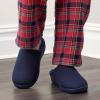 imageFruit of the Loom Mens Ribbed Jersey Clog Slippers  Memory Foam Sole  IndoorOutdoor Pantuflas Machine WashableNavy