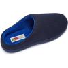 imageFruit of the Loom Mens Ribbed Jersey Clog Slippers  Memory Foam Sole  IndoorOutdoor Pantuflas Machine WashableNavy
