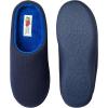 imageFruit of the Loom Mens Ribbed Jersey Clog Slippers  Memory Foam Sole  IndoorOutdoor Pantuflas Machine WashableNavy