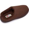 imageFruit of the Loom Mens Waffle Clog Slippers  Fleece Memory Foam Sole  IndoorOutdoor Pantuflas Machine WashableBrown