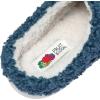 imageFruit of the Loom Womens Berber Slippers  Fuzzy Memory Foam Lightweight Clog IndoorOutdoor Zapatillas de MujerBlue