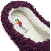 imageFruit of the Loom Womens Berber Slippers  Fuzzy Memory Foam Lightweight Clog IndoorOutdoor Zapatillas de MujerGrape