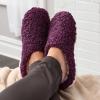 imageFruit of the Loom Womens Berber Slippers  Fuzzy Memory Foam Lightweight Clog IndoorOutdoor Zapatillas de MujerGrape