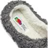 imageFruit of the Loom Womens Berber Slippers  Fuzzy Memory Foam Lightweight Clog IndoorOutdoor Zapatillas de MujerGrey