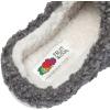 imageFruit of the Loom Womens Berber Slippers  Fuzzy Memory Foam Lightweight Clog IndoorOutdoor Zapatillas de MujerGrey