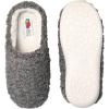 imageFruit of the Loom Womens Berber Slippers  Fuzzy Memory Foam Lightweight Clog IndoorOutdoor Zapatillas de MujerGrey