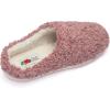 imageFruit of the Loom Womens Berber Slippers  Fuzzy Memory Foam Lightweight Clog IndoorOutdoor Zapatillas de MujerPink