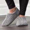 imageFruit of the Loom Womens Chevron Slippers  Fuzzy Memory Foam Lightweight IndoorOutdoor Zapatillas de MujerGrey