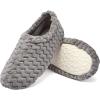 imageFruit of the Loom Womens Chevron Slippers  Fuzzy Memory Foam Lightweight IndoorOutdoor Zapatillas de MujerGrey