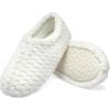 imageFruit of the Loom Womens Chevron Slippers  Fuzzy Memory Foam Lightweight IndoorOutdoor Zapatillas de MujerIvory