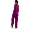 imageFruit of the Loom Womens Long Sleeve Tee and Pant 2 Piece Sleep SetBoysenberry