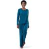 imageFruit of the Loom Womens Long Sleeve Tee and Pant 2 Piece Sleep SetDark Sea
