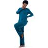 imageFruit of the Loom Womens Long Sleeve Tee and Pant 2 Piece Sleep SetDark Sea
