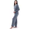 imageFruit of the Loom Womens Long Sleeve Tee and Pant 2 Piece Sleep SetFloral Print