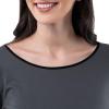 imageFruit of the Loom Womens Long Sleeve Tee and Pant 2 Piece Sleep SetGrey