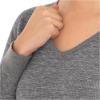 imageFruit of the Loom Womens Micro Waffle Thermal VNeckSmoke Heather
