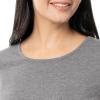 imageFruit of the Loom Womens Sueded Jersey Crew Top and Fleece Pant Sleep SetHeather GreySnowflake