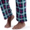imageFruit of the Loom Womens Sueded Jersey Crew Top and Fleece Pant Sleep SetMidnight BlueTartan Plaid