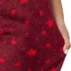 imageFruit of the Loom Womens Sueded Jersey Crew Top and Fleece Pant Sleep SetRedStarry Sky