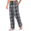 imageFruit of the Loom mens Broadcloth Woven Sleep Pajama PantBlackWhite Plaid