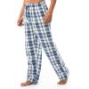 imageFruit of the Loom mens Broadcloth Woven Sleep Pajama PantBlue Plaid