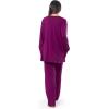 imageFruit of the Loom womens Breathable Tank Top Pant and Cardigan Sleep SetBoysenberry