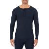 imageFruit of the Loom Mens Classic Midweight Waffle Thermal Henley TopNavy